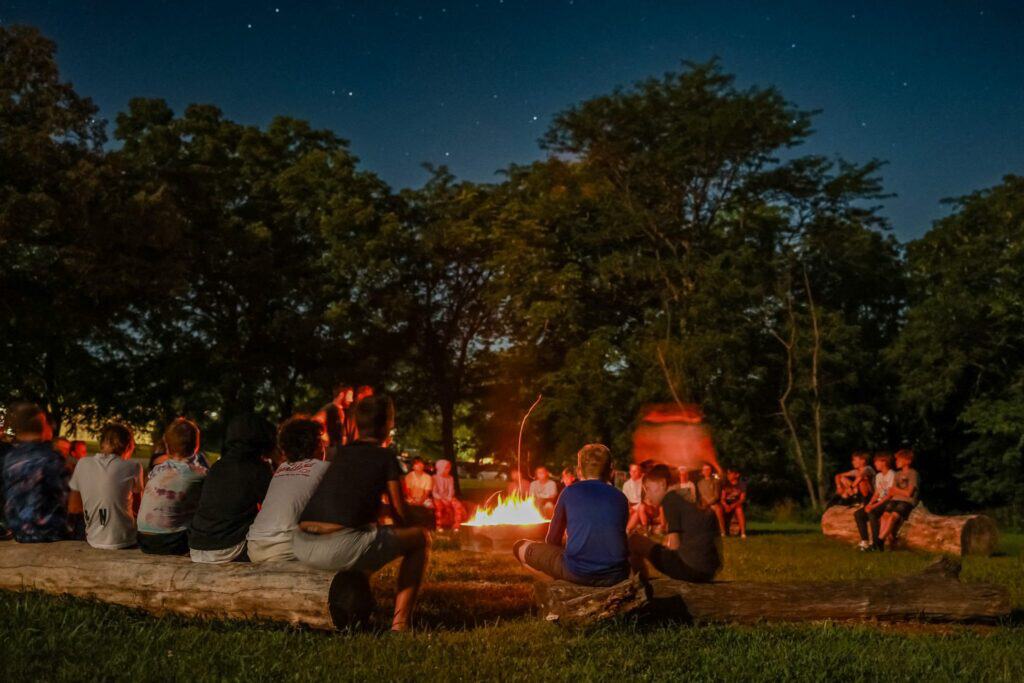 Bonfire Night With Campers